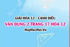 Giải Vận dụng 2 trang 17 Hóa 12 Cánh Diều SGK